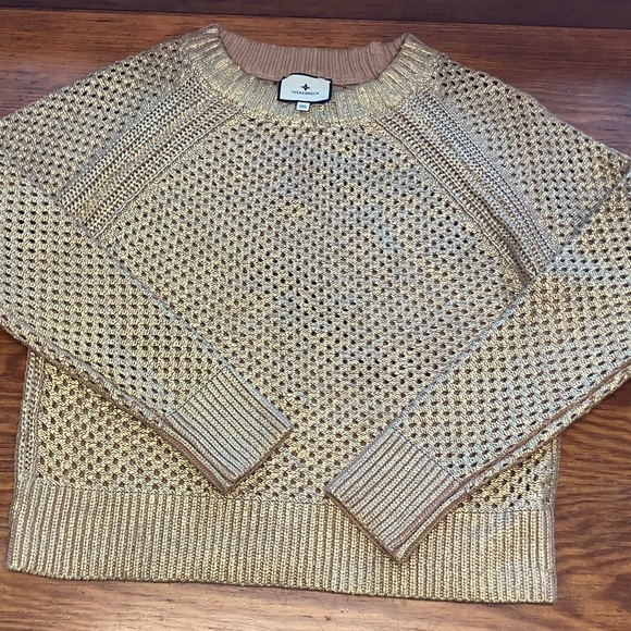 Tuckernuck Sweaters - Tuckernuck Metallic Gold Sweater